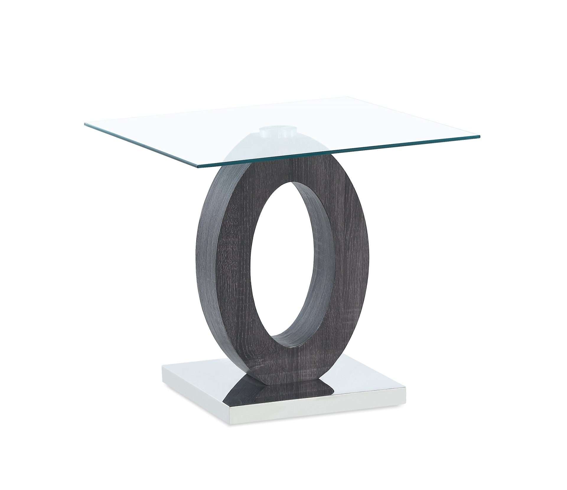 Tracker - End Table - Brown White - Image 3