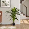47" Tall, Artificial Plant, Dracaena Tree, Indoor, Faux, Fake, Floor, Greenery, Potted, Real Touch, Decorative - Green / Black - Image 5