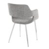 Margarite - Contemporary Dining / Chair (Set of 2) - Chrome / Gray - Image 4