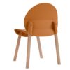 4 Piece Set Of Single Chairs With A Design Combining Modern And Traditional Elements, Durable And Comfortable - Tropical Orange - Image 8