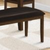 Bench, Rectangular, Hallway, Upholstered, Transitional - Brown - Image 3