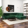 Brooke - Sectional Sofa Right Facing - Green - Image 13