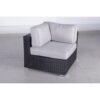 Luxurious Wicker Patio Sectional With Weather Resistant Sunbrella Cushions - Black - Image 10