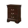 Louis Phillipe - 3 Drawer Nightstand - Cappuccino - Image 6