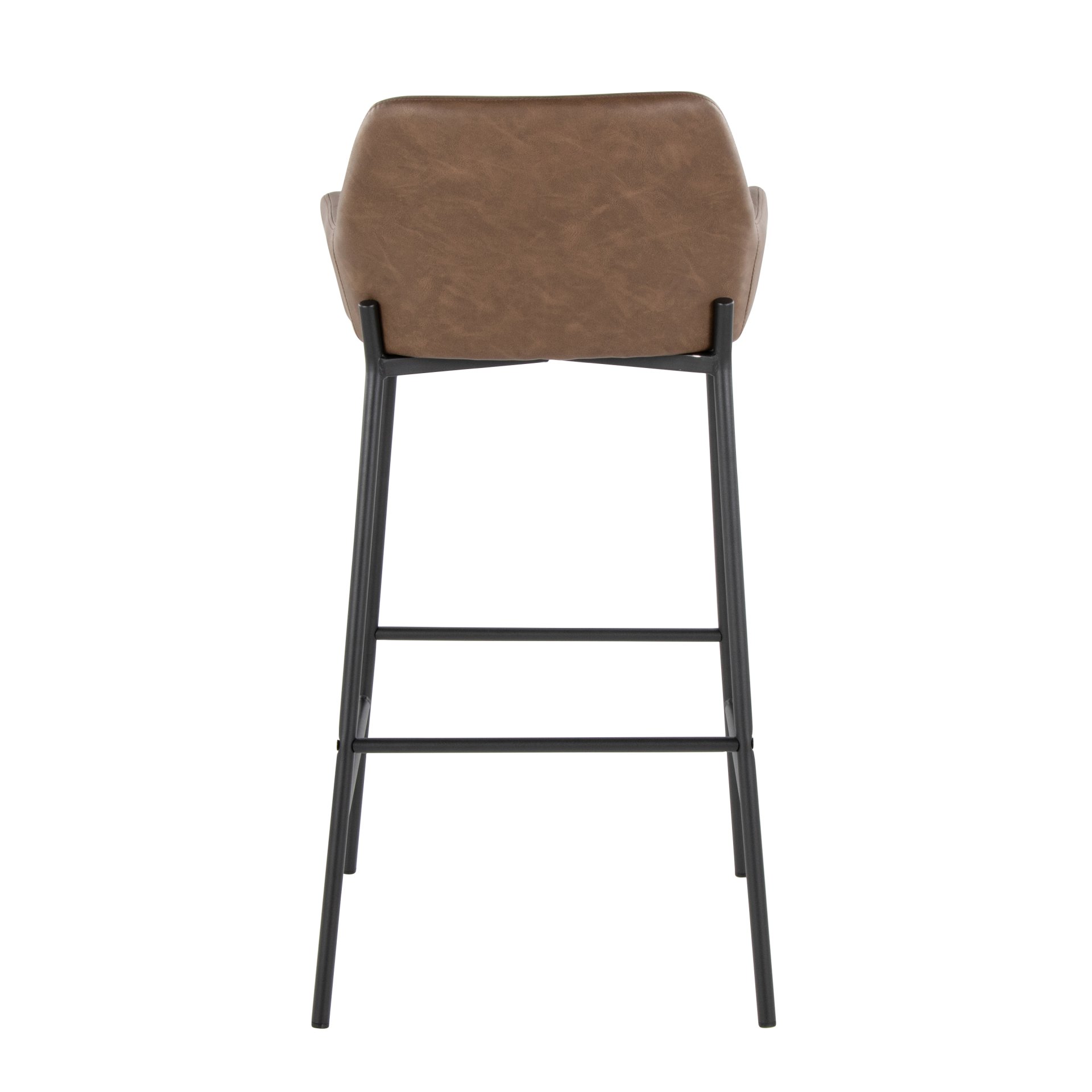 Daniella - Contemporary Fixed Height Barstool (Set of 2) - Black / Espresso - Image 5
