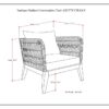 Santiago - Outdoor Conversation Chair - Slate Gray - Image 10
