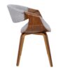 Curvo - Mid-Century Modern Dining Chair (Set of 2) - Walnut / Gray - Image 3