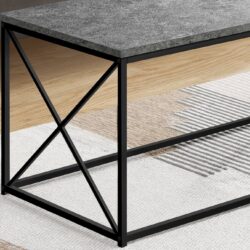 Table Rectangular, Contemporary And Modern - Gray