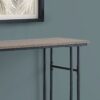 Accent Console Table For Entryway, Contemporary And Modern - Taupe / Black - Image 8