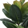 Artificial Plant, 40" Tall, Rubber Tree, Indoor, Faux, Fake, Floor, Greenery, Potted, Real Touch, Decorative - Green / Black - Image 3