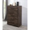 Monica - Chest With Spacious Drawers Bar Handles - Dark Oak - Image 6