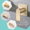 Modern Wall Mount Waterfall Bathtub Faucet With Easy Single Handle Control Stainless Steel - Brushed Gold - Image 7
