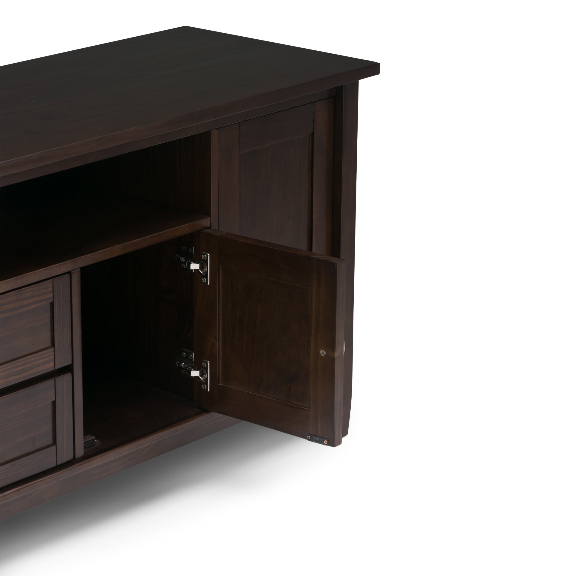 Warm Shaker - TV Media Stand Handcrafted - Tobacco Brown - Image 3