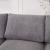 Modular Sectional Sofa With USB Charger And Petal Armrest - Gray - Image 19