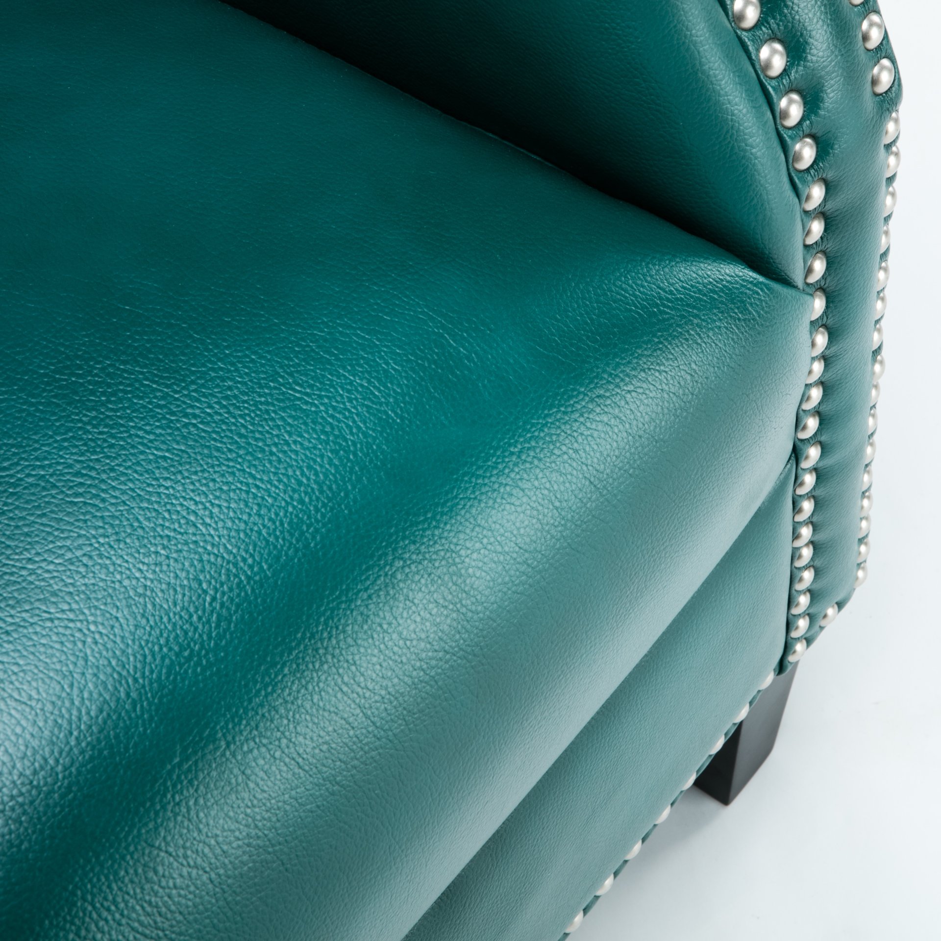 Hadley - Club Chair With And Hardwood Frame - Teal - Image 14