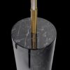 Prism - LED Floor Lamp With On / Off Switch Faux Marble Base - Gold / Marble - Image 3