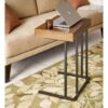 Wynn - Pull Up Table With Storage Compartment 22X16X26" - Pecan - Image 4