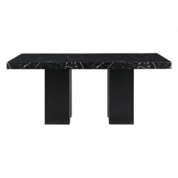 Jhoanna 5 Piece Dining Table Set With Chairs - Black