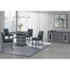 Ariya - Buffet With Clear Glass Inlay - Dark Gray - Image 3