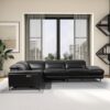Zander - Reclining Sectional Sofa - Black - Image 8
