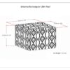 Johanna - Square Pouf - Multicolor - Fabric - Image 6