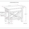 Kitchener - Narrow Side Table - Farmhouse Gray - Image 7