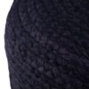Lydia - Round Pouf - Navy / Natural - Image 5