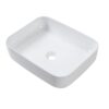 Rectangular Vessel Bathroom Sink, Modern - White - Image 8