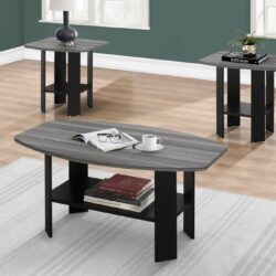 Table Set, Coffee, End, Side, Accent For Living Room, Transitional (Set of 3) - Black