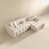 Alana - Tufted Right Sectional Sofa - Ivory - Image 4