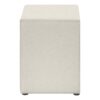 Nightstand, Storage Drawer, Upholstered, Transitional - Beige - Image 4
