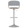 Lowell - Adjustable Swivel Bar Stool - Stone Gray - Image 4
