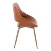 Fabrico - Contemporary Chair (Set of 2) - Antique Copper / Camel - Image 3