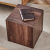 Luxurious Wood Grain Coffee Table Elegant Design For Living Room - Walnut - Image 4