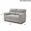 Hamilton - Loveseat - Gray - Image 3