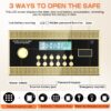 Large Double Door Coin Operated Safe, Digital Security Safe With Fireproof And Waterproof Bag, 7.0 Cubic Feet Safe Box With Hidden Code Function For Home, Office And Hotel - Black - Image 14