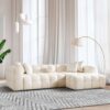 Alana - Tufted Right Sectional Sofa - Ivory - Image 6