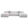 Audrey - U Shape Corner Sofa - Cream - Image 7