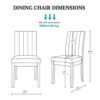 Back Dining Chair (Set of 2) - Beige - Image 6