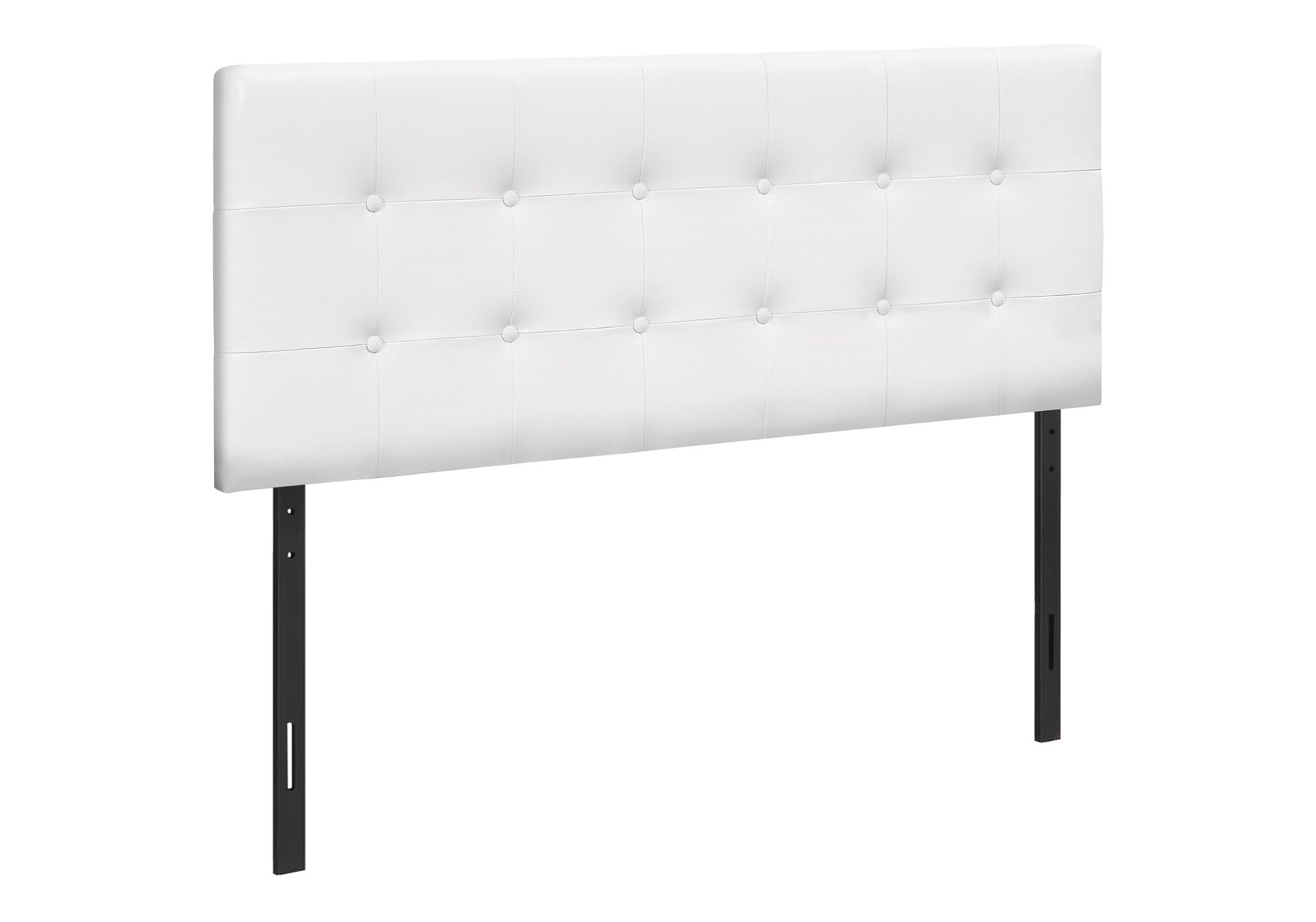 Full Size Headboard Only Upholstered Leather Look - White - Image 2