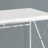 Computer Desk For Home Office, Laptop, Glossy Contemporary & Modern - White - Image 2