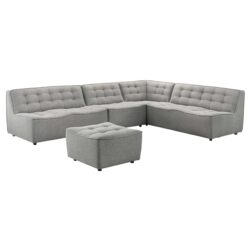 Selen - Corner Sectional Sofa - Light Gray