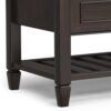 Connaught - Entryway Storage Bench With Shelf - Chestnut - Image 4