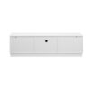 Modern Minimalist TV Stand For TVs Up To 75", Entertainment Center Media Console Cabinet With Adjustable Shelves - White - Image 18