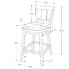 Swivel Bar Stool Counter, Transitional (Set of 2) - White - Image 4