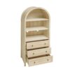 Arched Kitchen Pantry, Modern Farmhouse Wood Kitchen Storage Cabinets, Arched Storage Display Cabinet With Adjustable Shelves, Versatile Cupboard For Kitchen, Dining Room, Living Room - Natural - Image 14