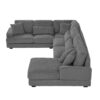 Modern Oversized U Shaped Sectional Sofa With Chaise Lounge - Dark Gray - Image 22