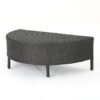 Pt Limon - Outdoor Coffee Table Half Round Design - Gray - Image 7