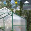 Newly Marketed Gain Height Windproof Aluminum Greenhouse 6 X 8 Ft Polycarbonate Greenhouse Raised Base And Anchor Aluminum Heavy Duty Walk - In Greenhouses For Outdoor Backyard In All Season - Green - Image 5