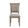 Dining Side Chair With Cushioned Seats And Backs (Set of 2) - Cream / Gray - Image 10